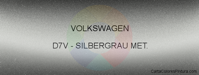 Pintura Volkswagen D7V Silbergrau Met.