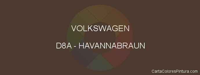 Pintura Volkswagen D8A Havannabraun
