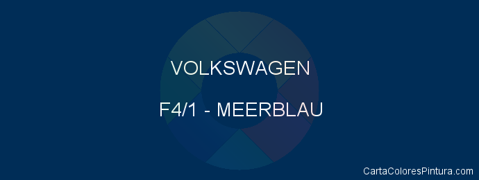 Pintura Volkswagen F4/1 Meerblau