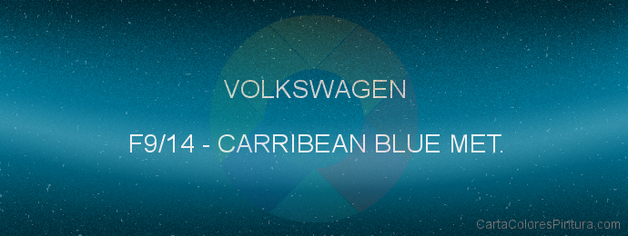 Pintura Volkswagen F9/14 Carribean Blue Met.
