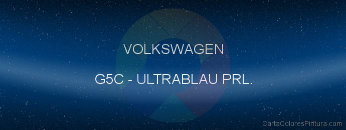 Pintura Volkswagen G5C Ultrablau Prl.