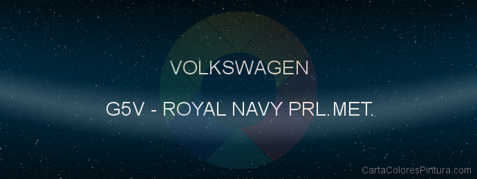 Pintura Volkswagen G5V Royal Navy Prl.met.