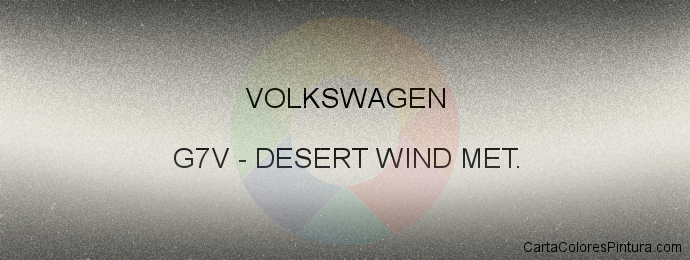 Pintura Volkswagen G7V Desert Wind Met.