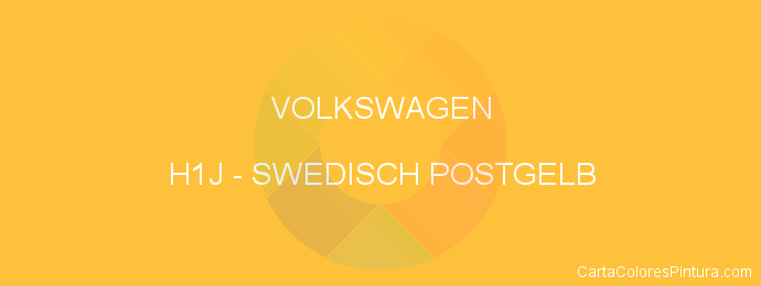 Pintura Volkswagen H1J Swedisch Postgelb