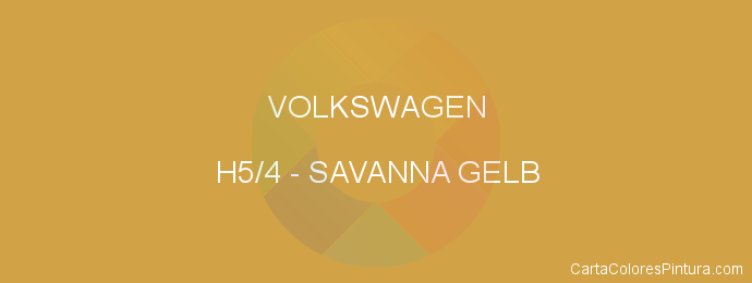 Pintura Volkswagen H5/4 Savanna Gelb