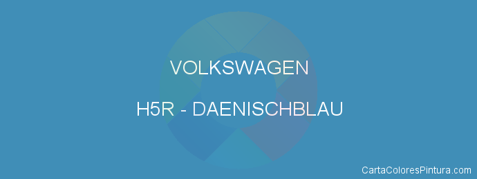 Pintura Volkswagen H5R Daenischblau