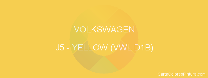 Pintura Volkswagen J5 Yellow (vwl D1b)