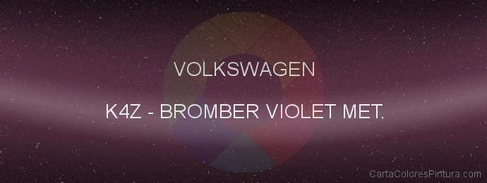 Pintura Volkswagen K4Z Bromber Violet Met.