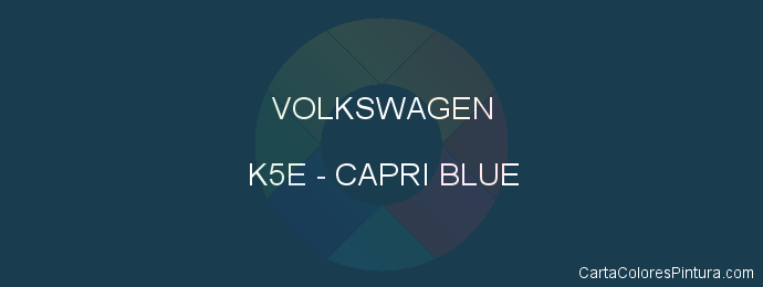 Pintura Volkswagen K5E Capri Blue