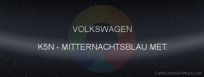 Pintura Volkswagen K5N Mitternachtsblau Met.