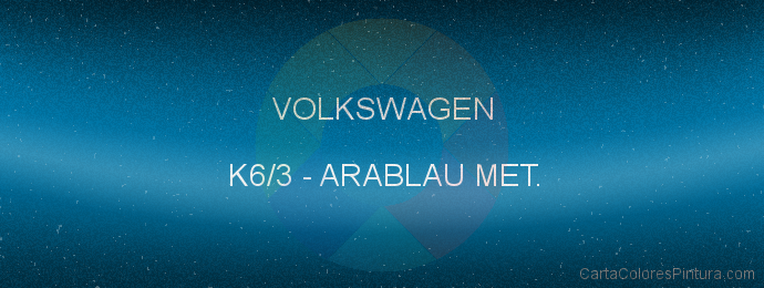 Pintura Volkswagen K6/3 Arablau Met.