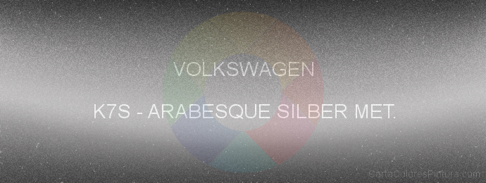 Pintura Volkswagen K7S Arabesque Silber Met.