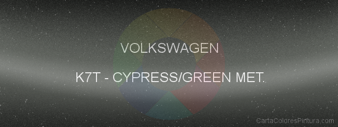 Pintura Volkswagen K7T Cypress/green Met.