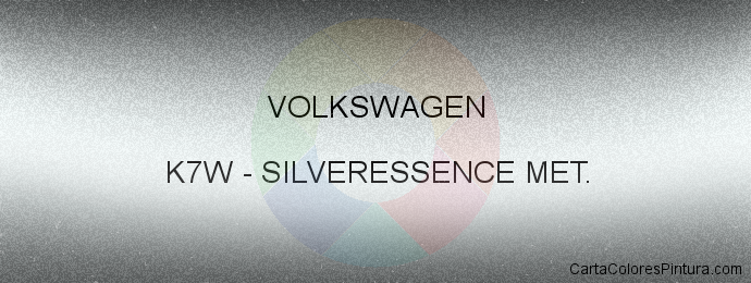 Pintura Volkswagen K7W Silveressence Met.