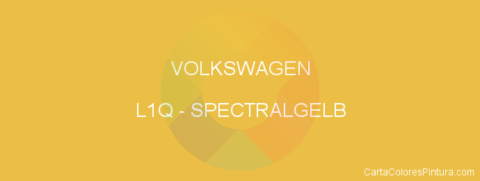 Pintura Volkswagen L1Q Spectralgelb