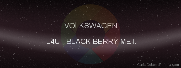 Pintura Volkswagen L4U Black Berry Met.