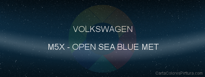 Pintura Volkswagen M5X Open Sea Blue Met