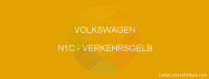 Pintura Volkswagen N1C Verkehrsgelb