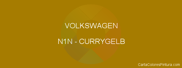 Pintura Volkswagen N1N Currygelb