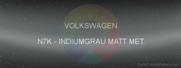 Pintura Volkswagen N7K Indiumgrau Matt Met.