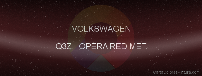 Pintura Volkswagen Q3Z Opera Red Met.