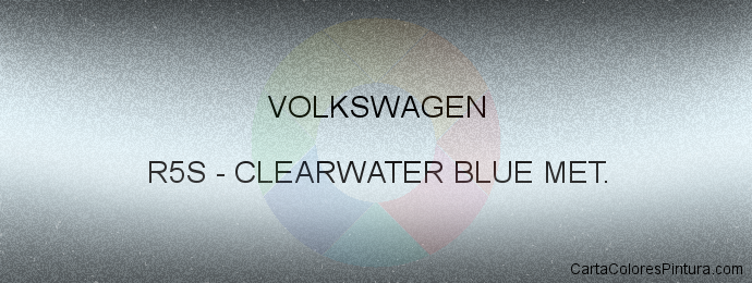 Pintura Volkswagen R5S Clearwater Blue Met.