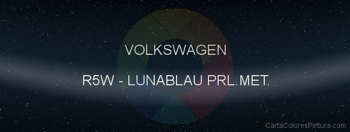Pintura Volkswagen R5W Lunablau Prl.met.