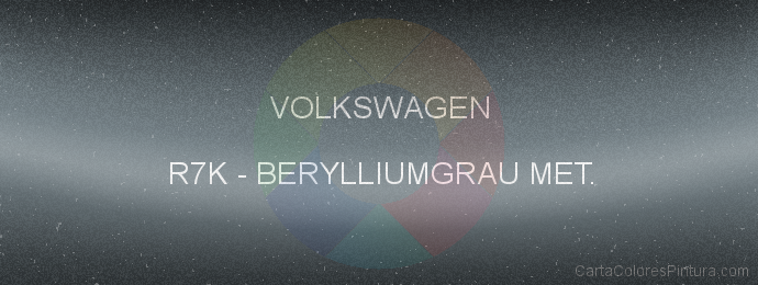 Pintura Volkswagen R7K Berylliumgrau Met.