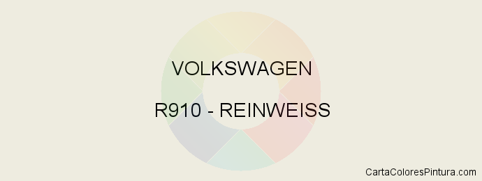Pintura Volkswagen R910 Reinweiss