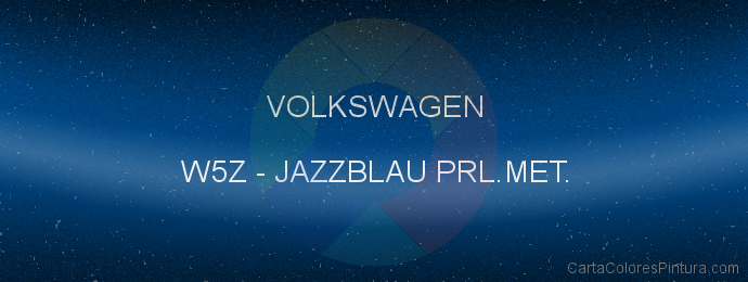 Pintura Volkswagen W5Z Jazzblau Prl.met.