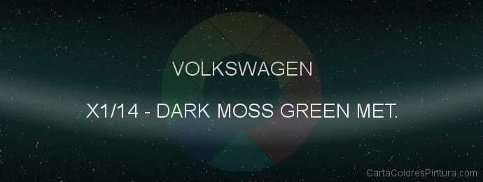 Pintura Volkswagen X1/14 Dark Moss Green Met.