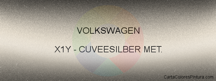 Pintura Volkswagen X1Y Cuveesilber Met.