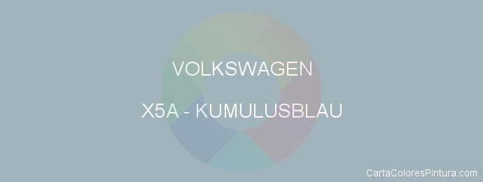 Pintura Volkswagen X5A Kumulusblau