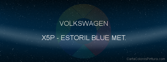 Pintura Volkswagen X5P Estoril Blue Met.