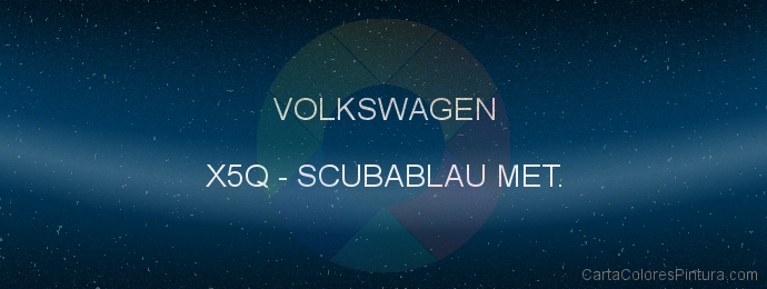 Pintura Volkswagen X5Q Scubablau Met.