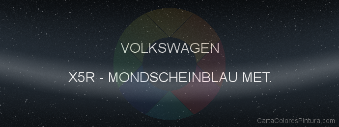 Pintura Volkswagen X5R Mondscheinblau Met.