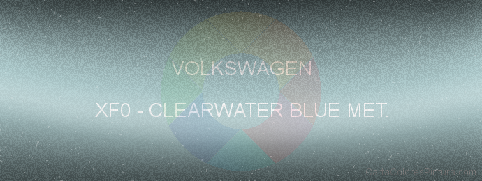 Pintura Volkswagen XF0 Clearwater Blue Met.