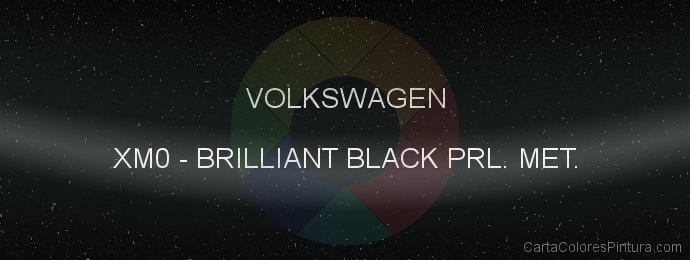Pintura Volkswagen XM0 Brilliant Black Prl. Met.