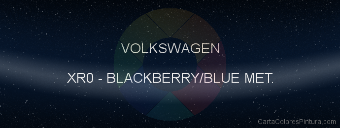Pintura Volkswagen XR0 Blackberry/blue Met.
