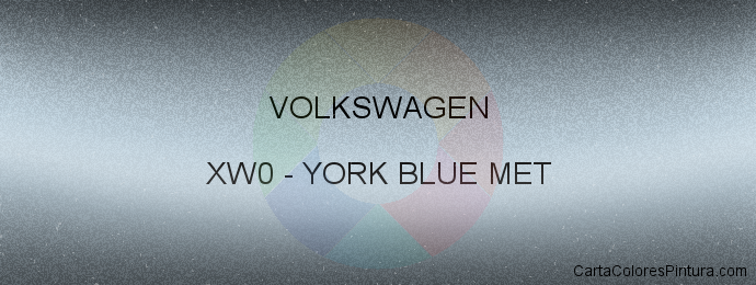 Pintura Volkswagen XW0 York Blue Met