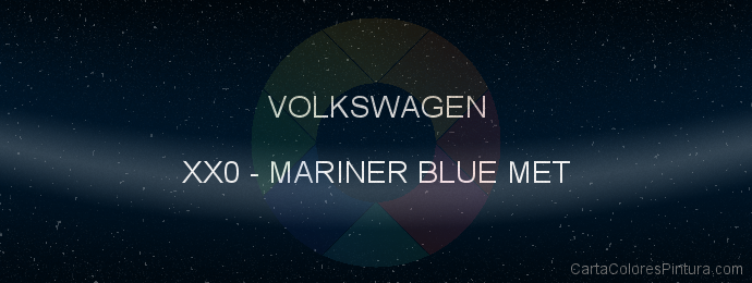 Pintura Volkswagen XX0 Mariner Blue Met