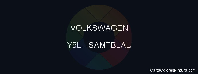 Pintura Volkswagen Y5L Samtblau