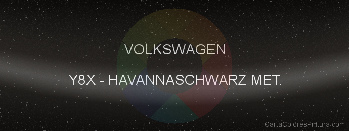 Pintura Volkswagen Y8X Havannaschwarz Met.