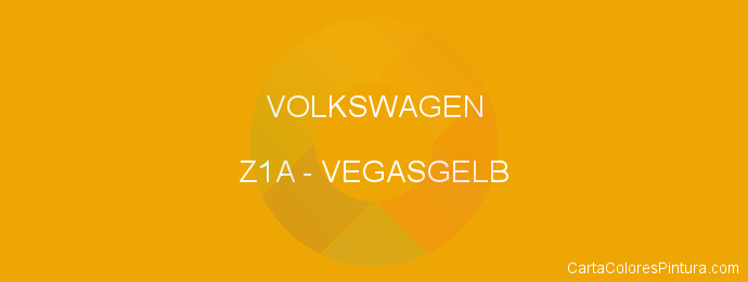Pintura Volkswagen Z1A Vegasgelb