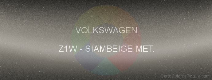 Pintura Volkswagen Z1W Siambeige Met.