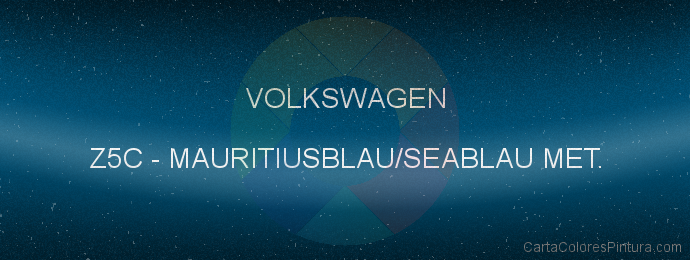 Pintura Volkswagen Z5C Mauritiusblau/seablau Met.