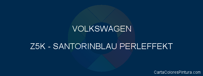 Pintura Volkswagen Z5K Santorinblau Perleffekt