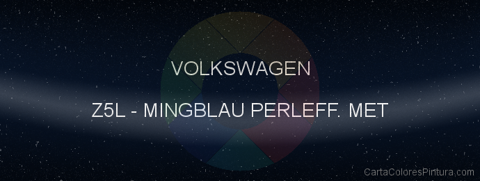 Pintura Volkswagen Z5L Mingblau Perleff. Met