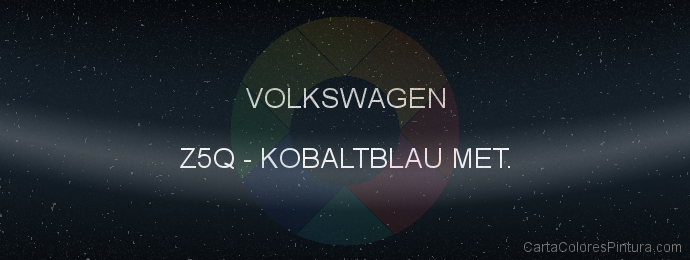 Pintura Volkswagen Z5Q Kobaltblau Met.