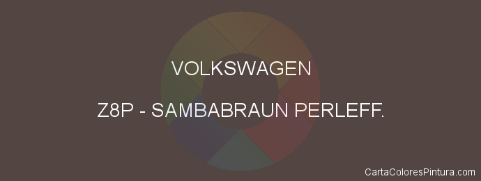 Pintura Volkswagen Z8P Sambabraun Perleff.